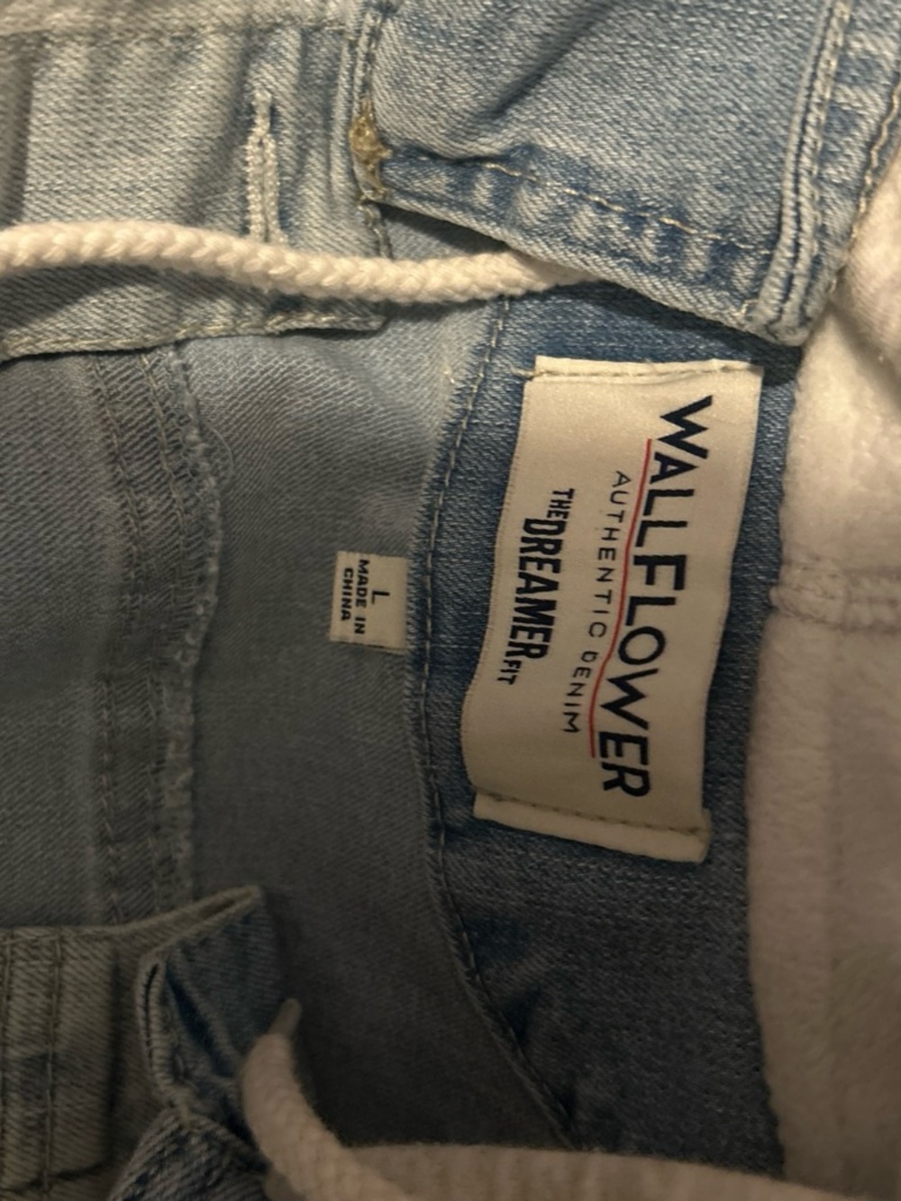 Wallflower Light Wash Denim Boyfriend Overalls